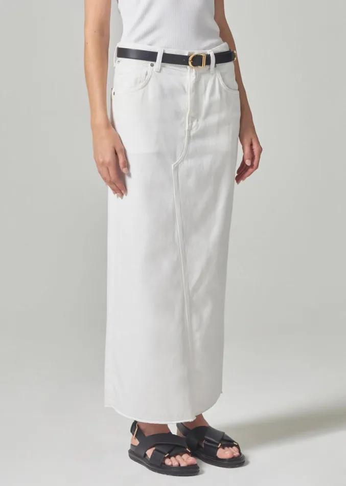 Citizens Of Humanity Circolo Reworked Maxi Skirt Cannoli Women Skirts
