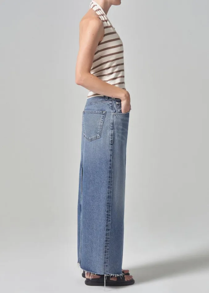 Citizens Of Humanity Circolo Reworked Maxi Skirt Glisten Women Skirts