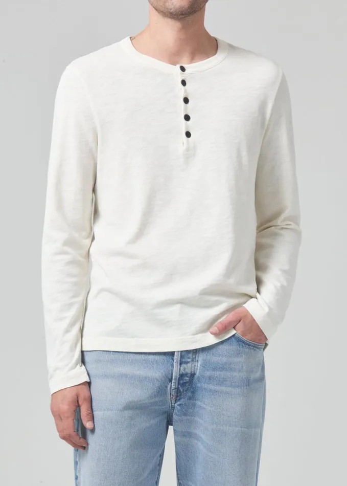 Citizens Of Humanity Classic Henley Canvas Men Shirts