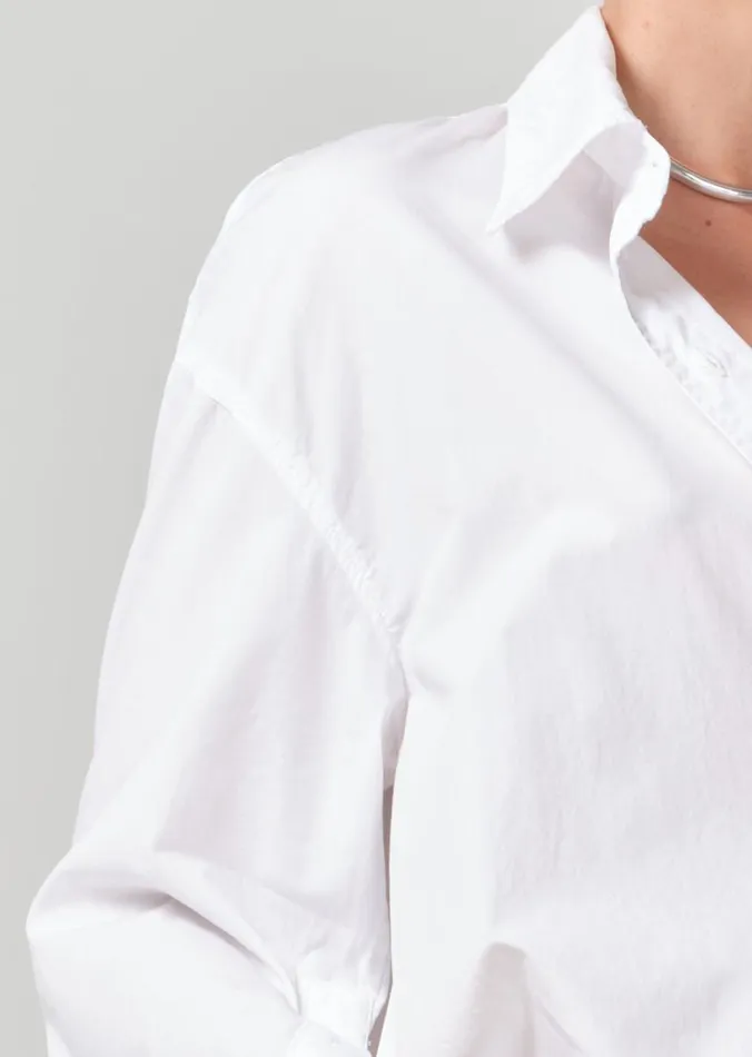 Citizens Of Humanity Cocoon Shirt Optic White Women Tops