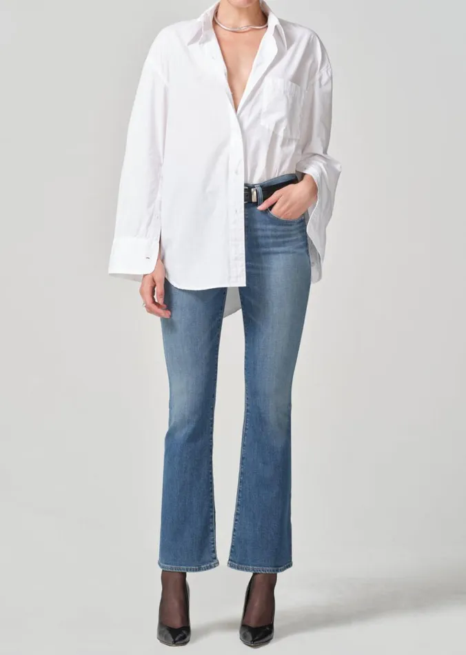 Citizens Of Humanity Cocoon Shirt Optic White Women Tops