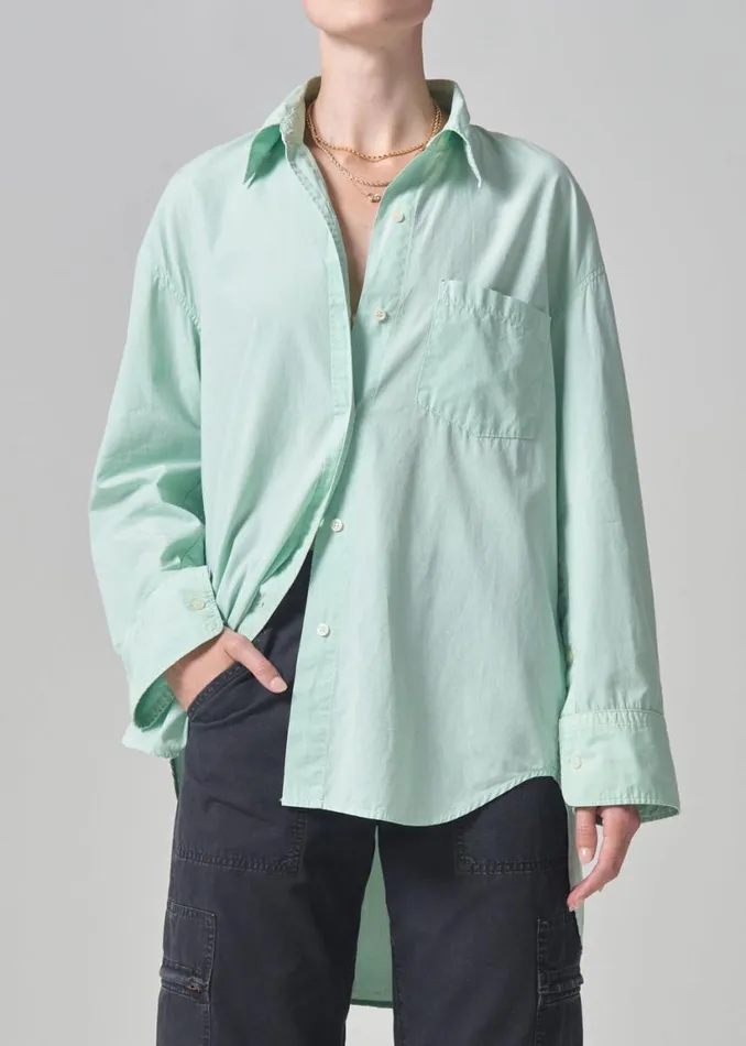 Citizens Of Humanity Cocoon Shirt Pistachio Women Tops