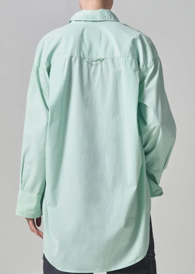Citizens Of Humanity Cocoon Shirt Pistachio Women Tops
