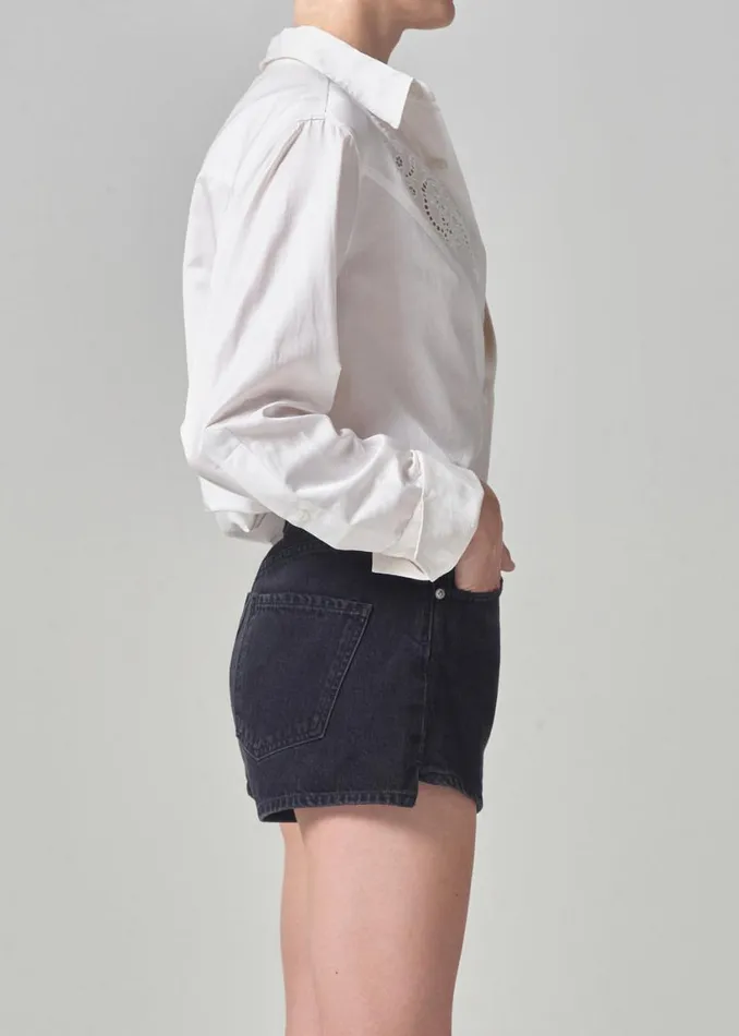 Citizens Of Humanity Dree Emrboidered Shirt Optic White Women Tops
