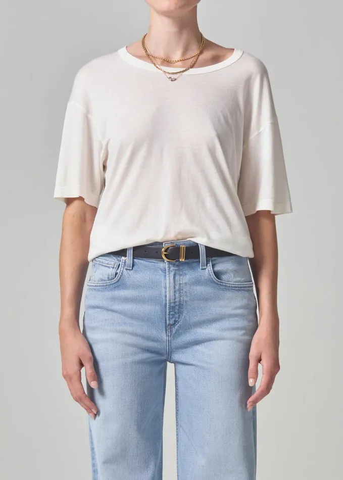 Citizens Of Humanity Elisabetta Relaxed Tee Pashmina Women Tops