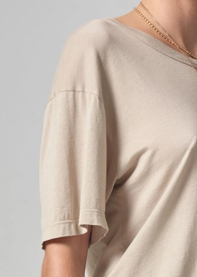 Citizens Of Humanity Elisabetta Relaxed Tee Taos Sand Women Tops