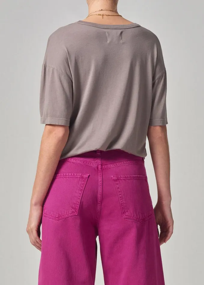 Citizens Of Humanity Elisabetta Relaxed Tee Taupe Women Tops