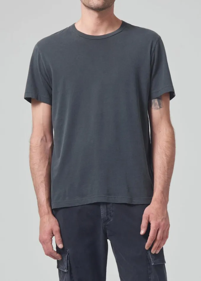 Citizens Of Humanity Everyday Short Sleeve Tee Charcoal Men Shirts