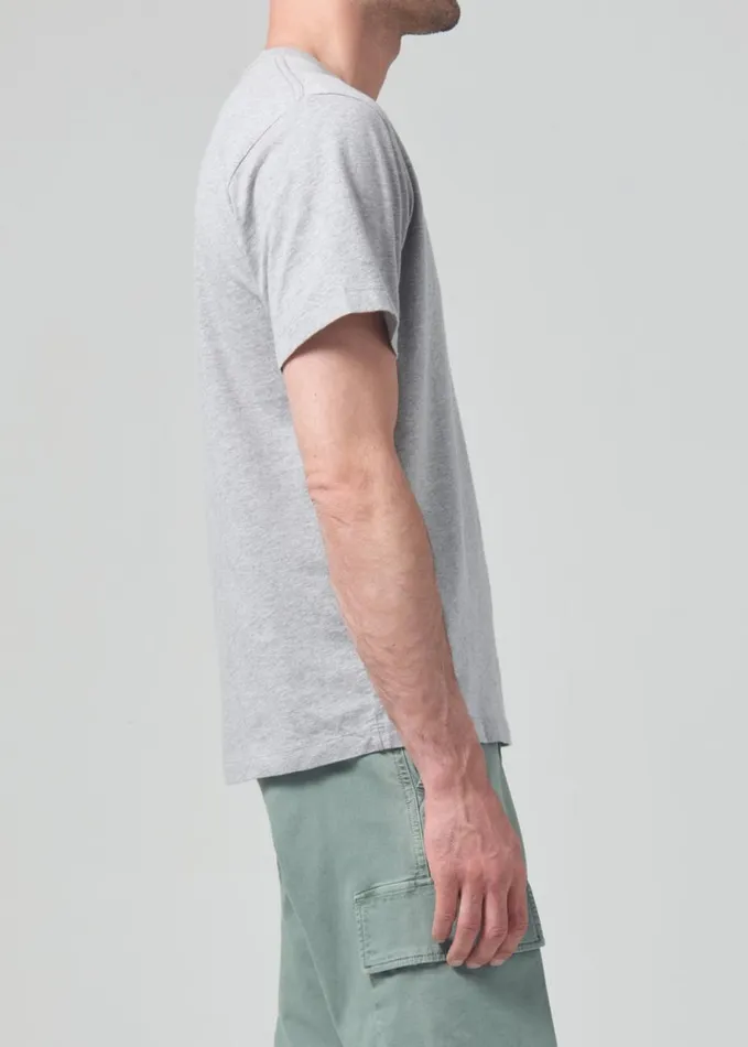 Citizens Of Humanity Everyday Short Sleeve Tee Heather Grey Men Shirts