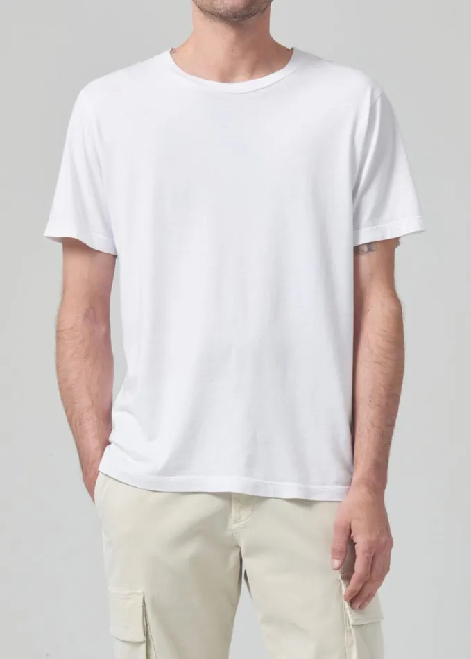 Citizens Of Humanity Everyday Short Sleeve Tee White Men Shirts