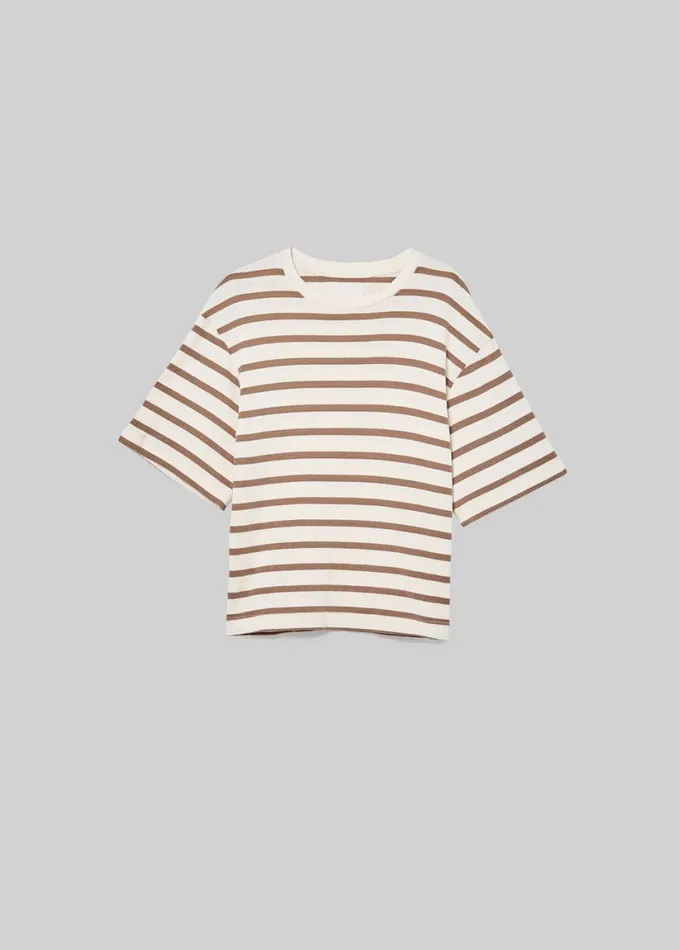 Citizens Of Humanity Goldie Tee Ginger Stripe Women Tops