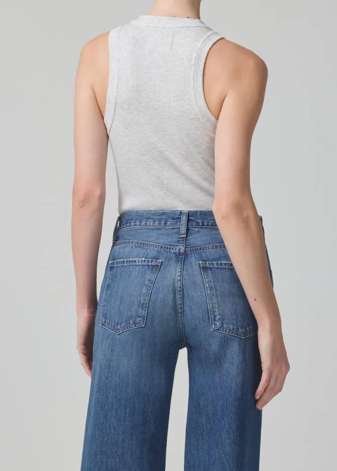 Citizens Of Humanity Isabel Rib Tank Heather Grey Women Tops