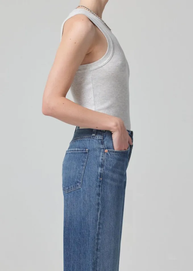 Citizens Of Humanity Isabel Rib Tank Heather Grey Women Tops
