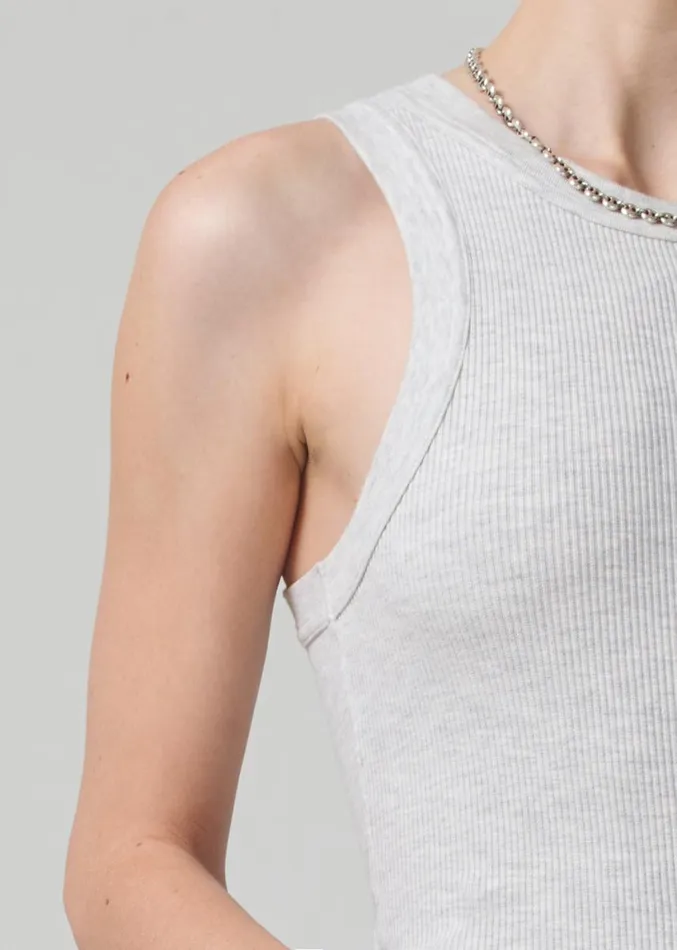 Citizens Of Humanity Isabel Rib Tank Heather Grey Women Tops
