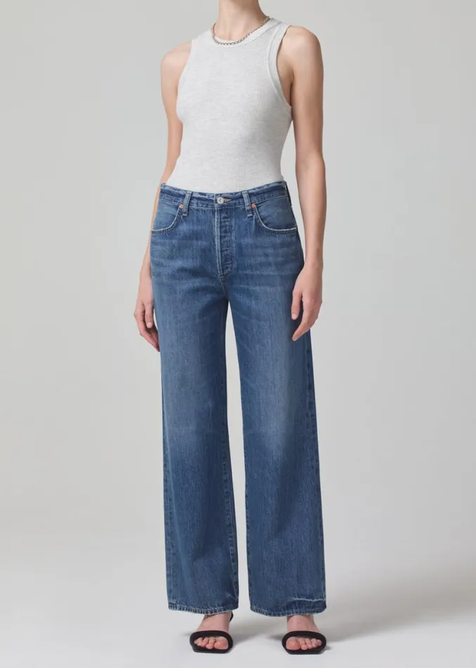 Citizens Of Humanity Isabel Rib Tank Heather Grey Women Tops