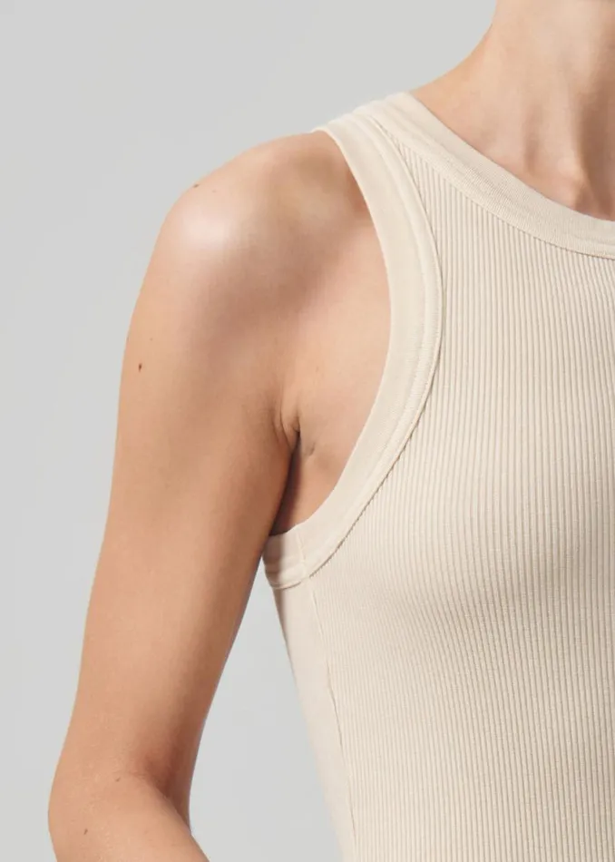 Citizens Of Humanity Isabel Rib Tank Sandcastle Women Tops