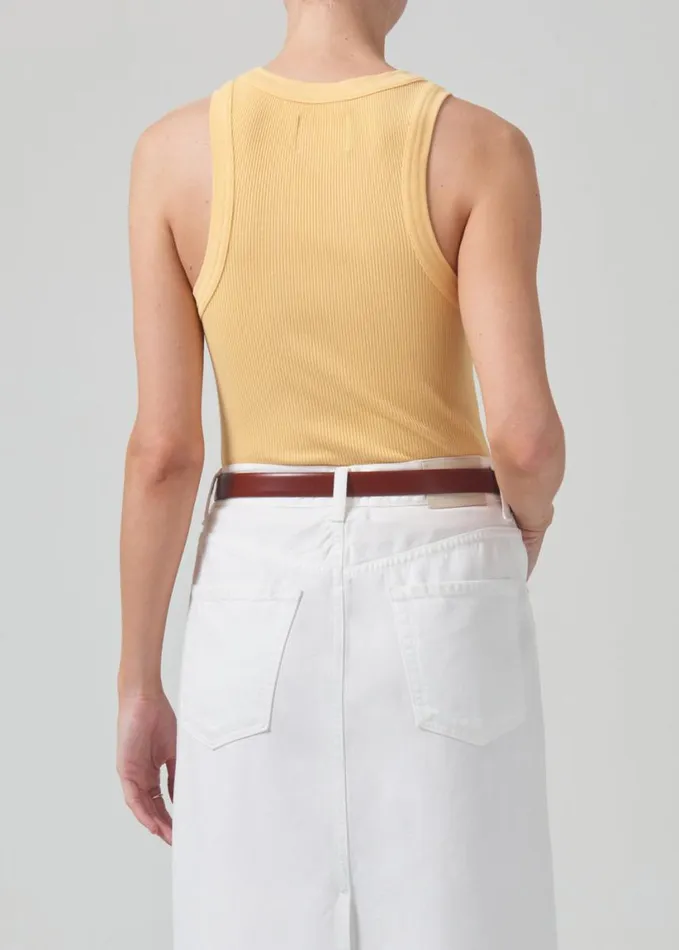Citizens Of Humanity Isabel Rib Tank Tangelo Women Tops