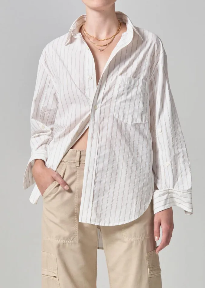 Citizens Of Humanity Kayla Shirt Barrett Stripe Women Tops