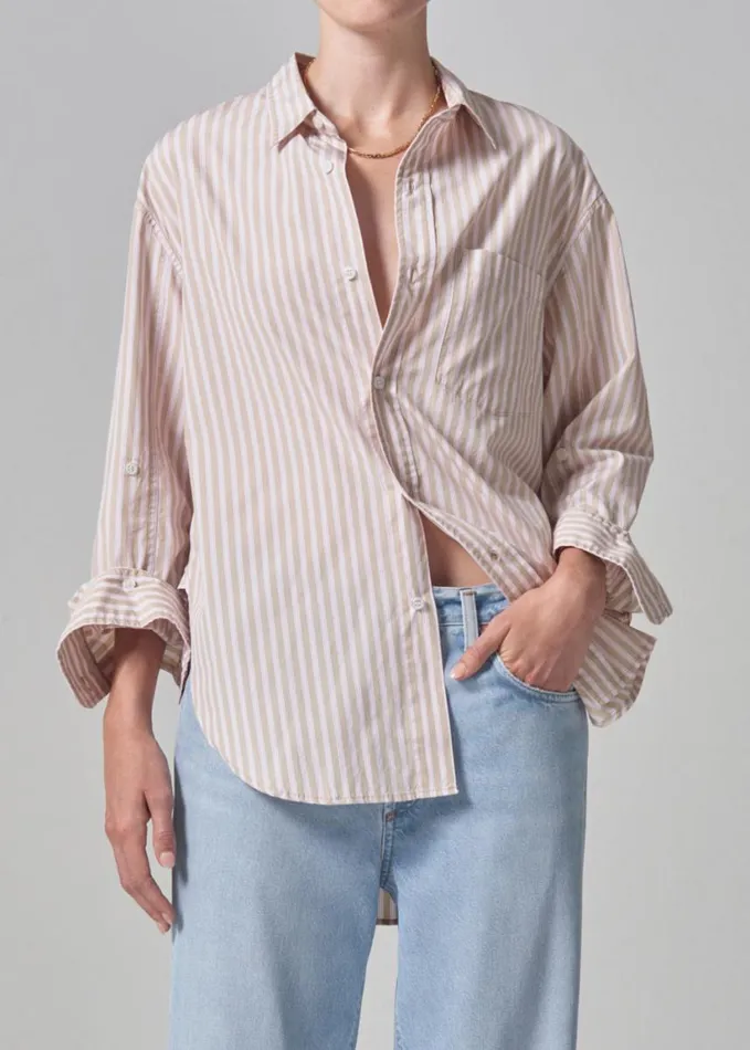 Citizens Of Humanity Kayla Shirt Mesa Stripe Women Tops