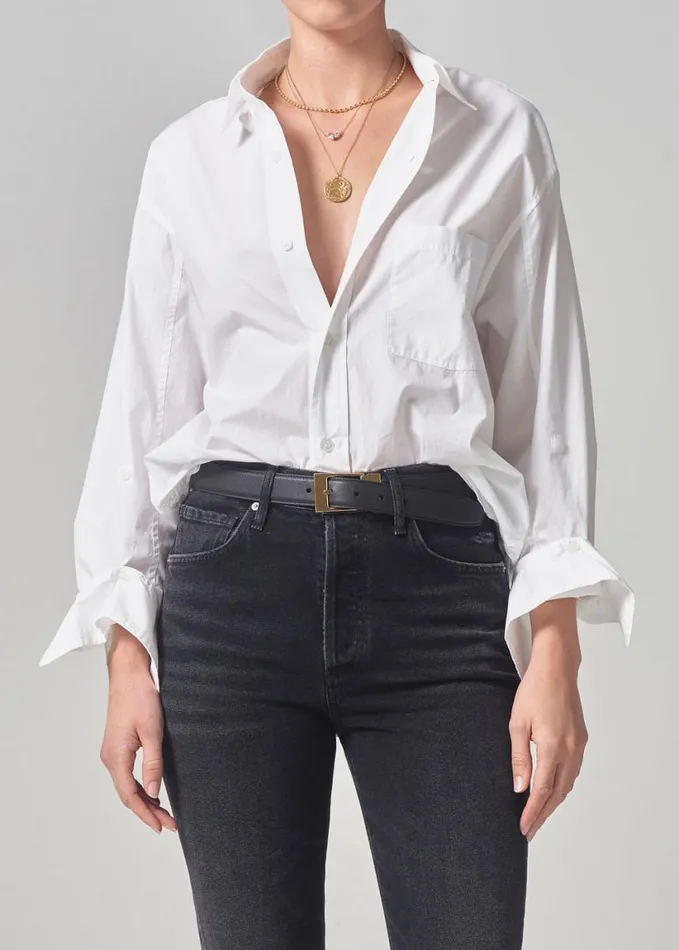 Citizens Of Humanity Kayla Shirt Optic White Women Tops