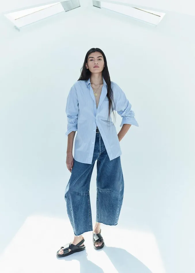 Citizens Of Humanity Kayla Shirt Skyway Stripe Women Tops