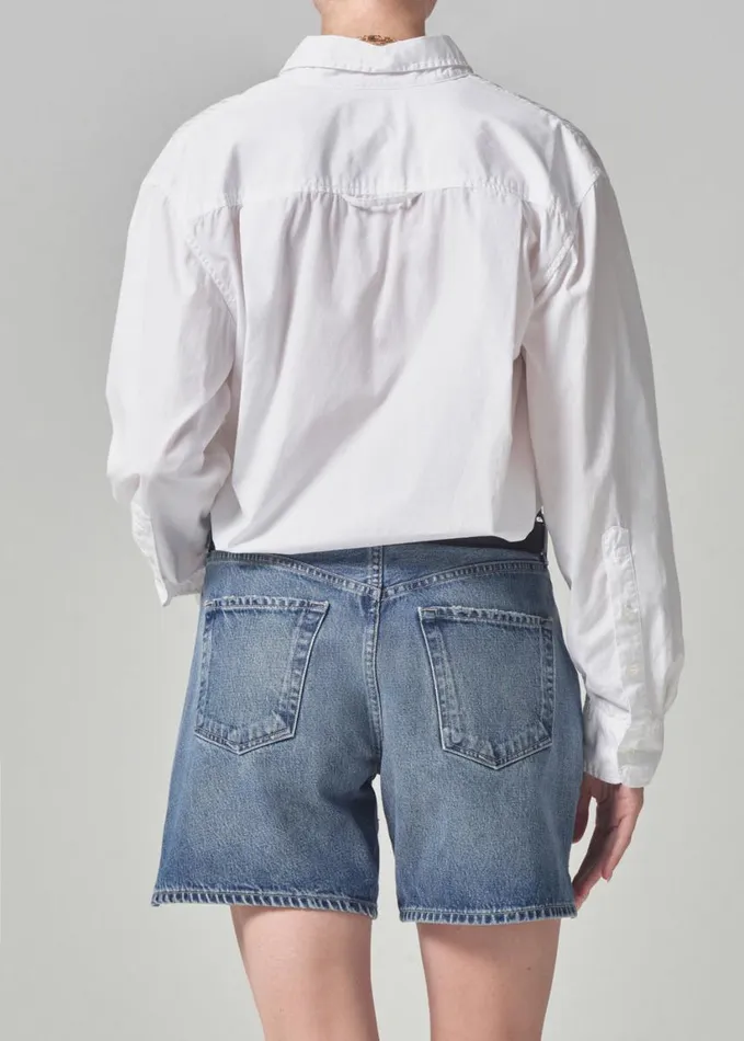 Citizens Of Humanity Kayla Shrunken Shirt Optic White Women Tops