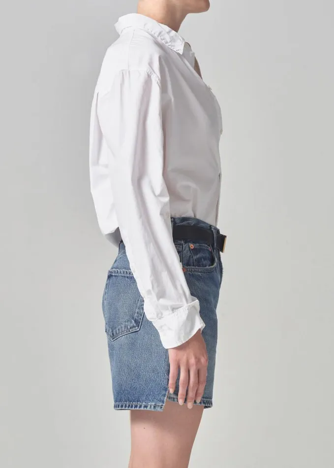 Citizens Of Humanity Kayla Shrunken Shirt Optic White Women Tops