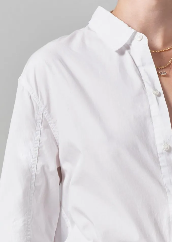 Citizens Of Humanity Kayla Shrunken Shirt Optic White Women Tops
