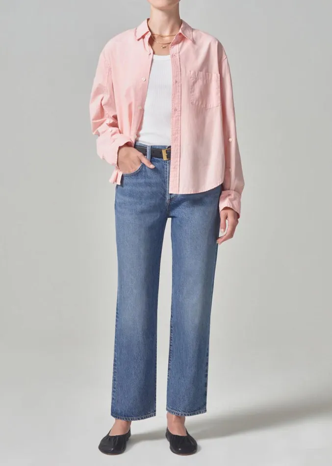 Citizens Of Humanity Kayla Shrunken Shirt Roselle Women Tops