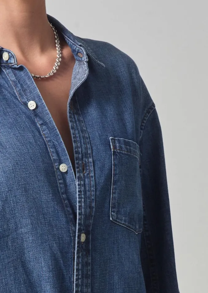 Citizens Of Humanity Kayla Shrunken Shirt Somerset Women Tops