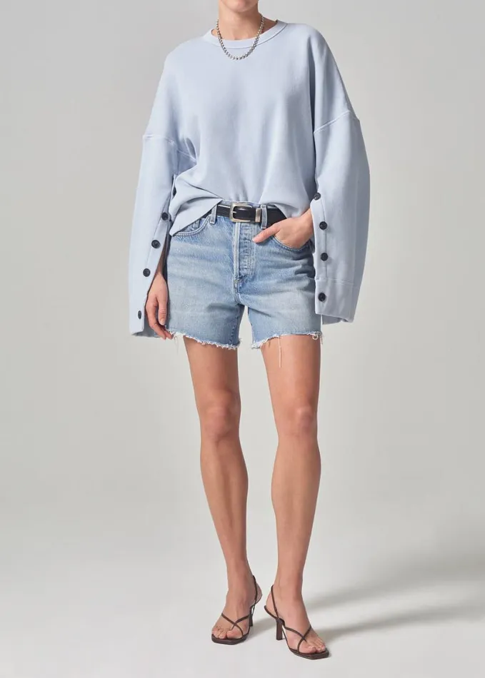 Citizens Of Humanity Luella Cape Sleeve Fleece Pindari Women Tops