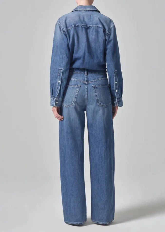 Citizens Of Humanity Maisie Jumpsuit Phantom Women Dresses and Jumpsuits