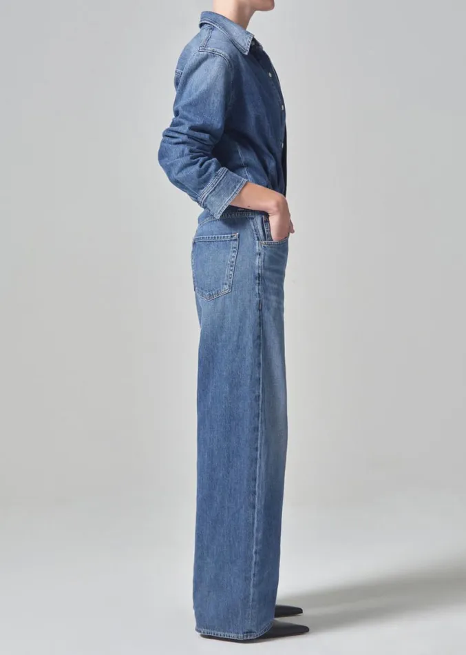 Citizens Of Humanity Maisie Jumpsuit Phantom Women Dresses and Jumpsuits