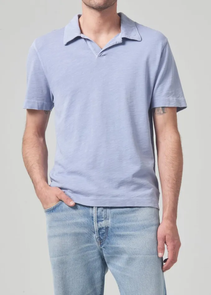 Citizens Of Humanity Malachi Slub Polo Coastal Men Shirts
