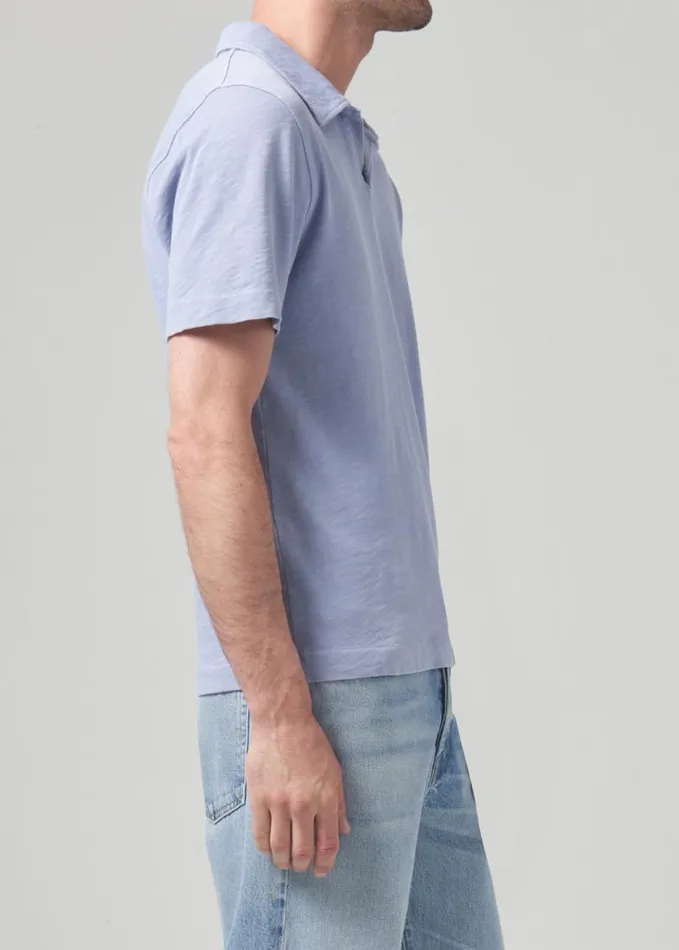 Citizens Of Humanity Malachi Slub Polo Coastal Men Shirts