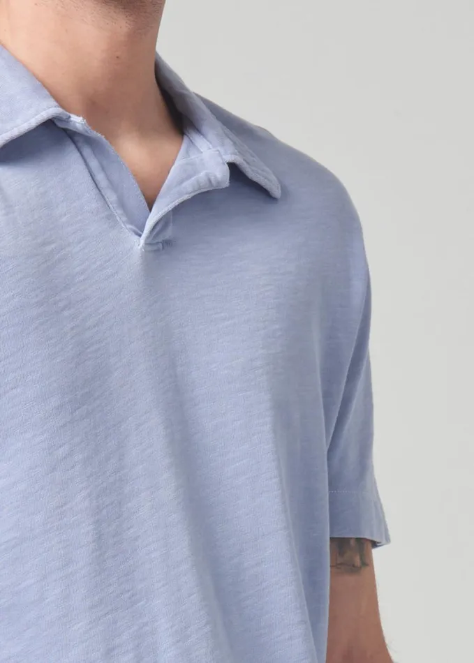 Citizens Of Humanity Malachi Slub Polo Coastal Men Shirts