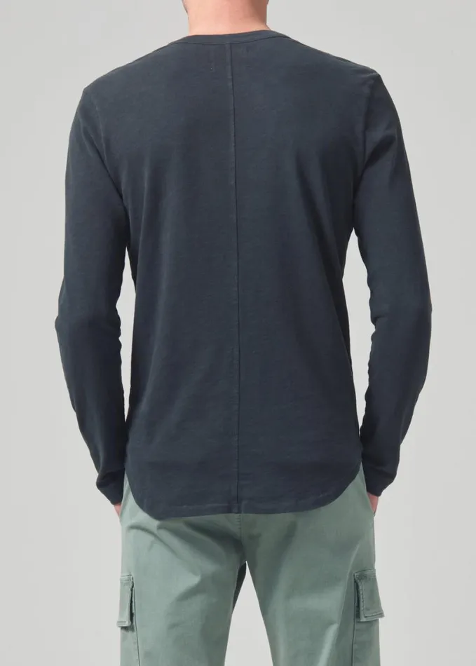 Citizens Of Humanity Olympus Crewneck Charred Cedar Men Shirts