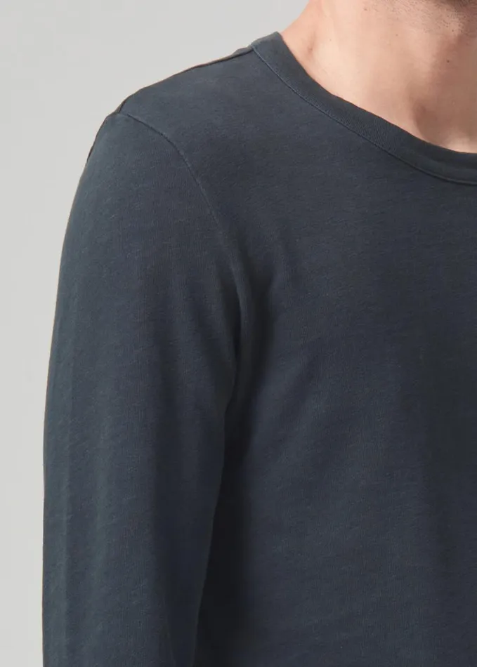 Citizens Of Humanity Olympus Crewneck Charred Cedar Men Shirts