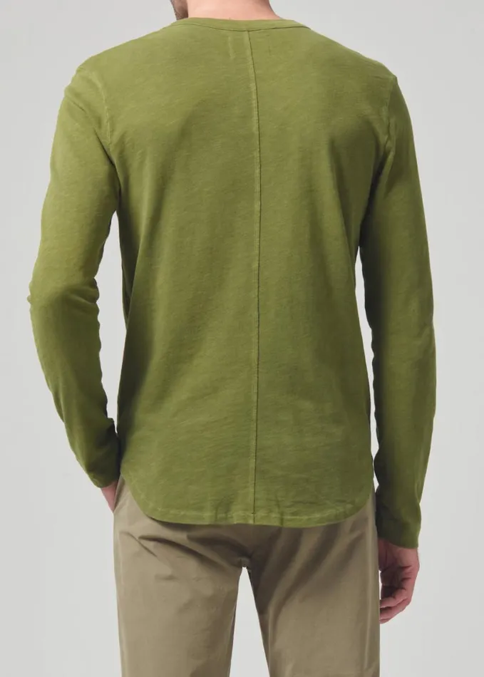 Citizens Of Humanity Olympus Crewneck Moss Men Shirts