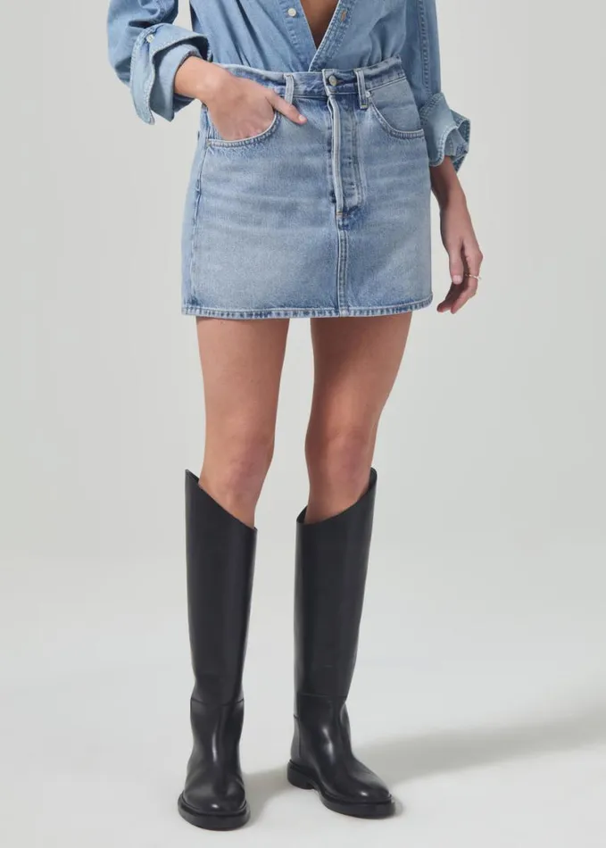Citizens Of Humanity Ramona Mini Skirt Fiesta Women Skirts
