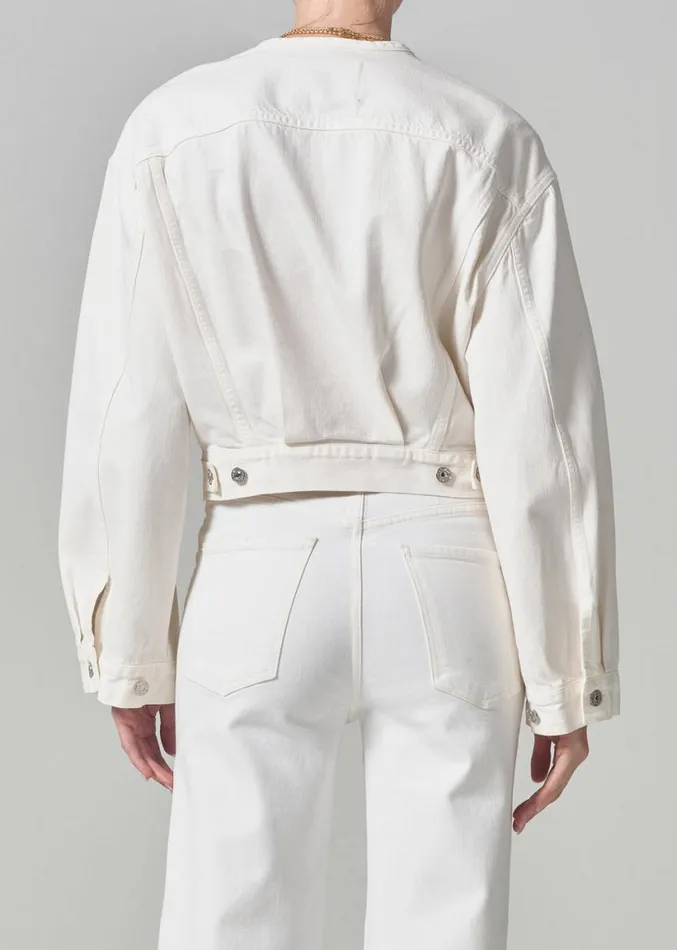 Citizens Of Humanity Renata Collarless Deconstructed Jacket Pashmina Women Jackets