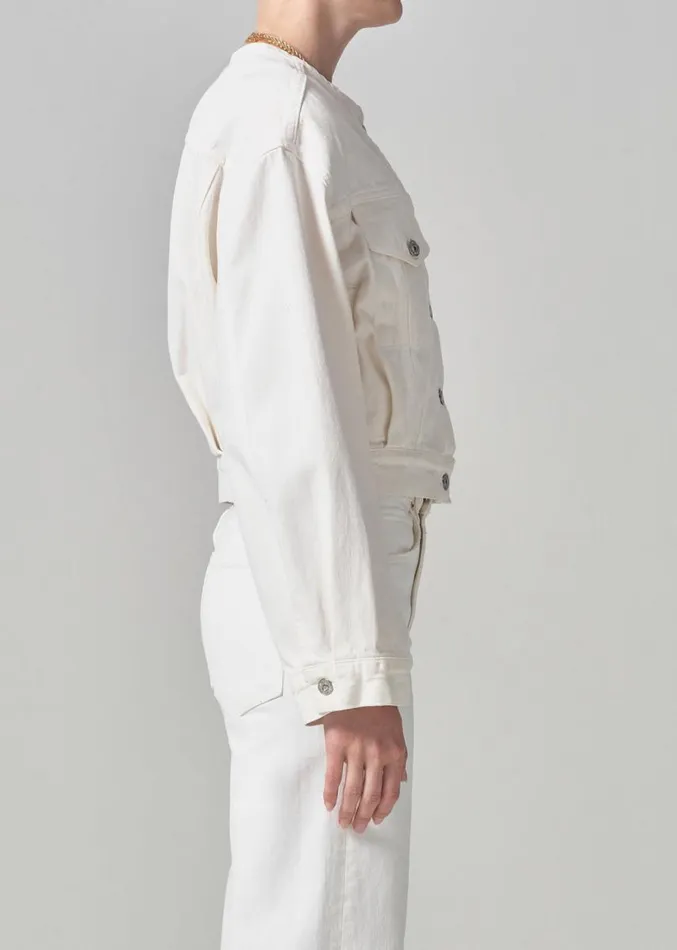 Citizens Of Humanity Renata Collarless Deconstructed Jacket Pashmina Women Jackets