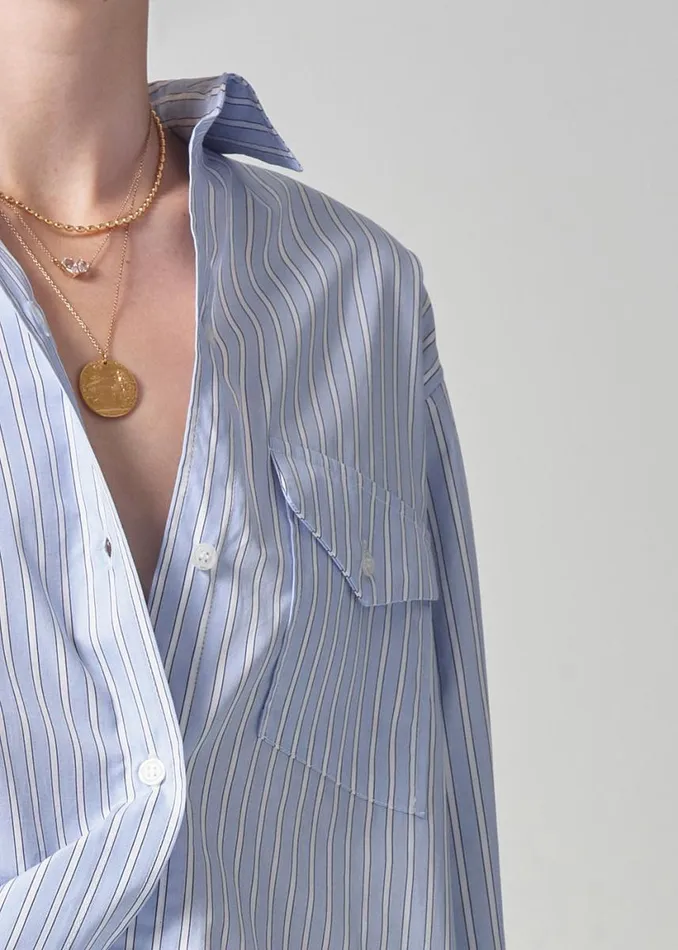 Citizens Of Humanity Shay Shirt Melissani Stripe Women Tops