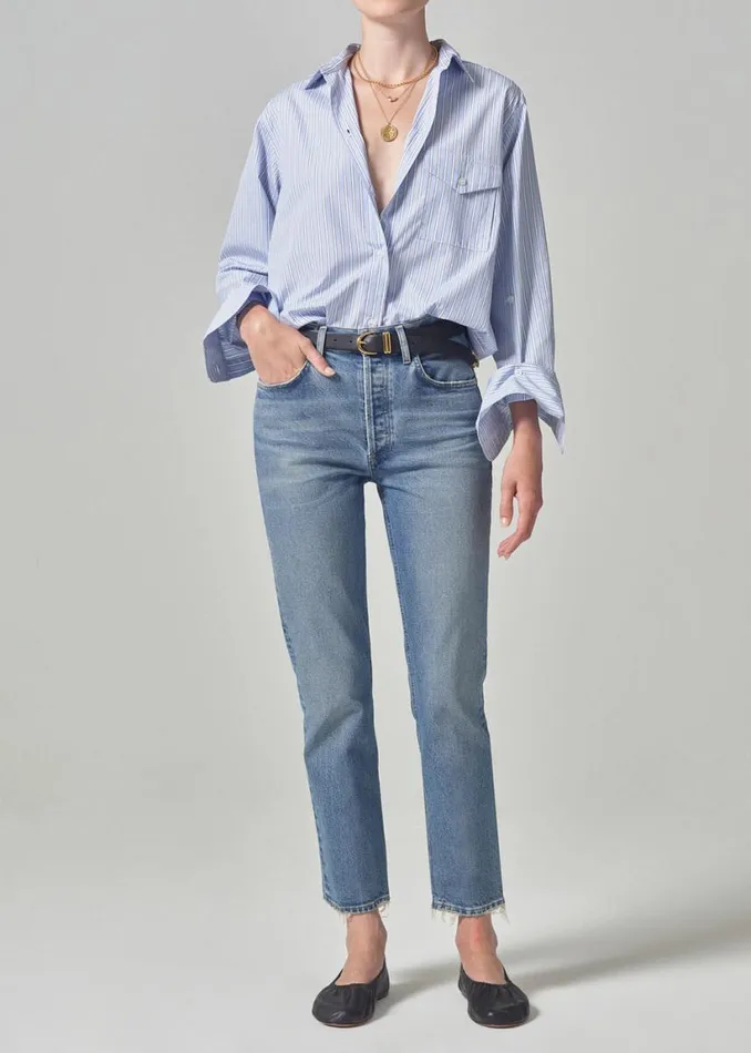 Citizens Of Humanity Shay Shirt Melissani Stripe Women Tops