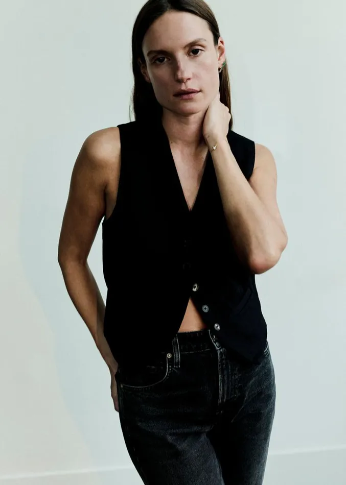 Citizens Of Humanity Sierra Vest Black Women Tops
