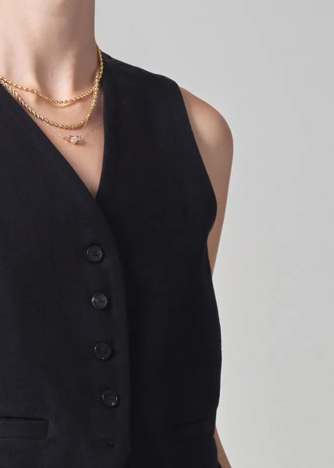 Citizens Of Humanity Sierra Vest Black Women Tops