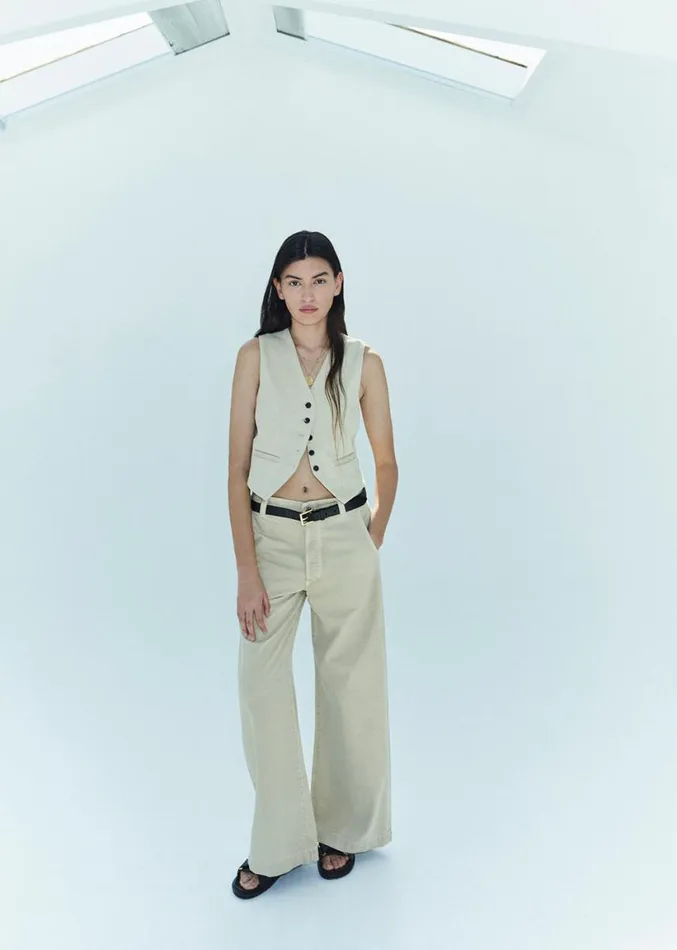 Citizens Of Humanity Sierra Vest Taos Sand Women Tops