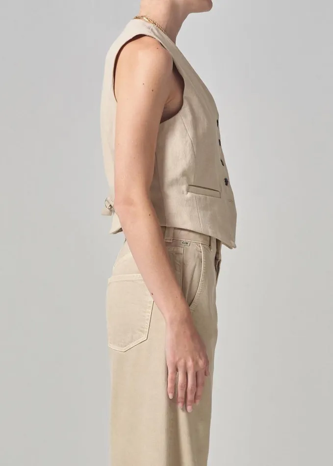 Citizens Of Humanity Sierra Vest Taos Sand Women Tops