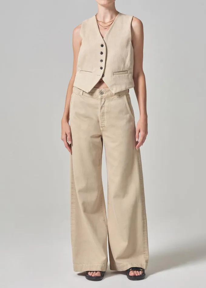 Citizens Of Humanity Sierra Vest Taos Sand Women Tops