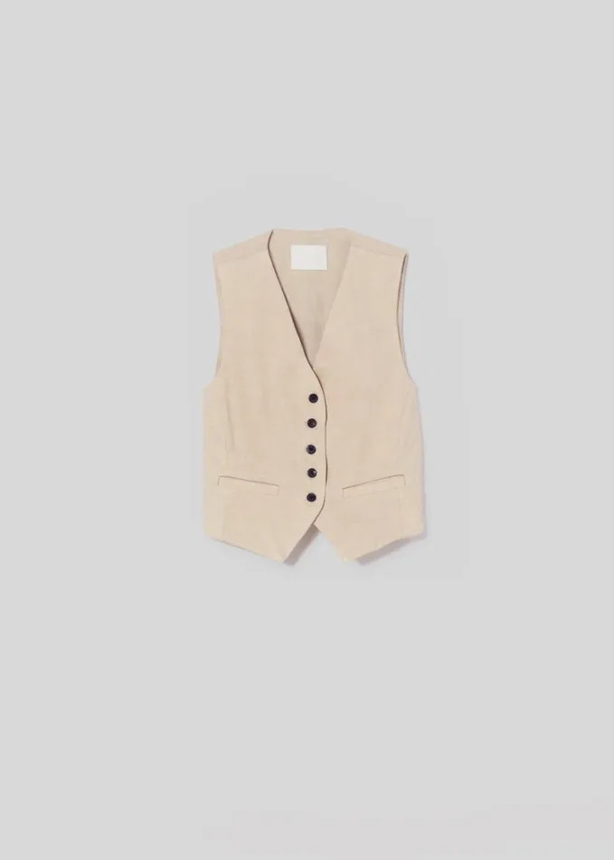 Citizens Of Humanity Sierra Vest Taos Sand Women Tops